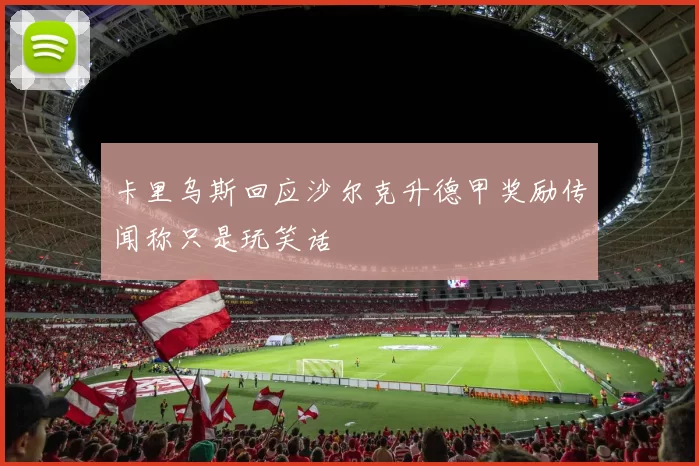 卡里乌斯回应沙尔克升德甲奖励传闻称只是玩笑话