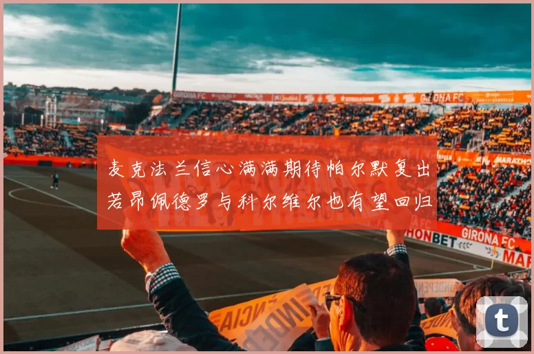 麦克法兰信心满满期待帕尔默复出若昂佩德罗与科尔维尔也有望回归